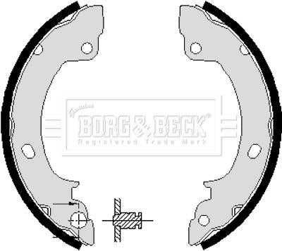 Borg & Beck, Borg & Beck Brake Shoes  - BBS6100 fits Hyundai