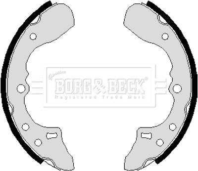 Borg & Beck, Borg & Beck Brake Shoes  - BBS6120 fits Mazda 323 85-89