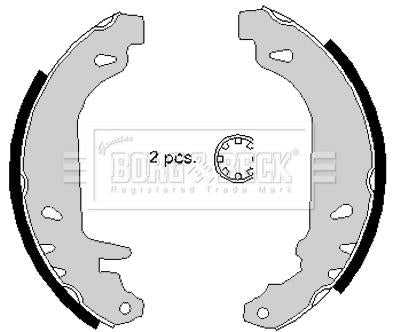 Borg & Beck, Borg & Beck Brake Shoes  - BBS6147 fits Renault