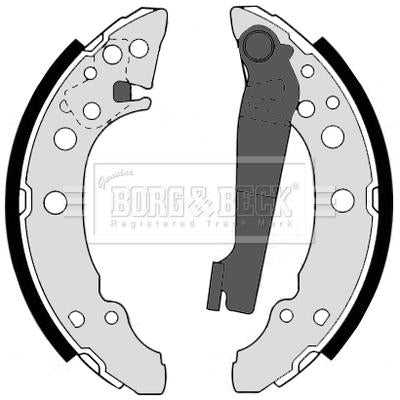 Borg & Beck, Borg & Beck Brake Shoes  - BBS6379 fits VW Lupo 1.2TDi 99-05(-ABS)