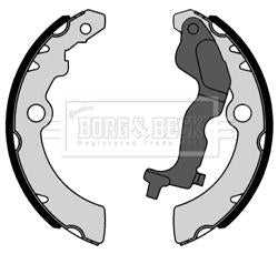 Borg & Beck, Borg & Beck Brake Shoes  - BBS6448 fits Nissan Pixo, Suzuki Alto 09-