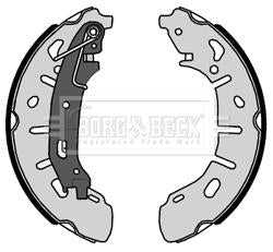 Borg & Beck, Borg & Beck Brake Shoes  - BBS6449 fits Fiat Doblo 10-