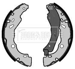 Borg & Beck, Borg & Beck Brake Shoes  - BBS6463 fits Nissan Micra (K13) 05/10-