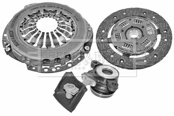 Borg & Beck, Borg & Beck Clutch 3In1 Csc Kit  - HKT1195 fits Ren. Clio/Modus 1.2i 04-09